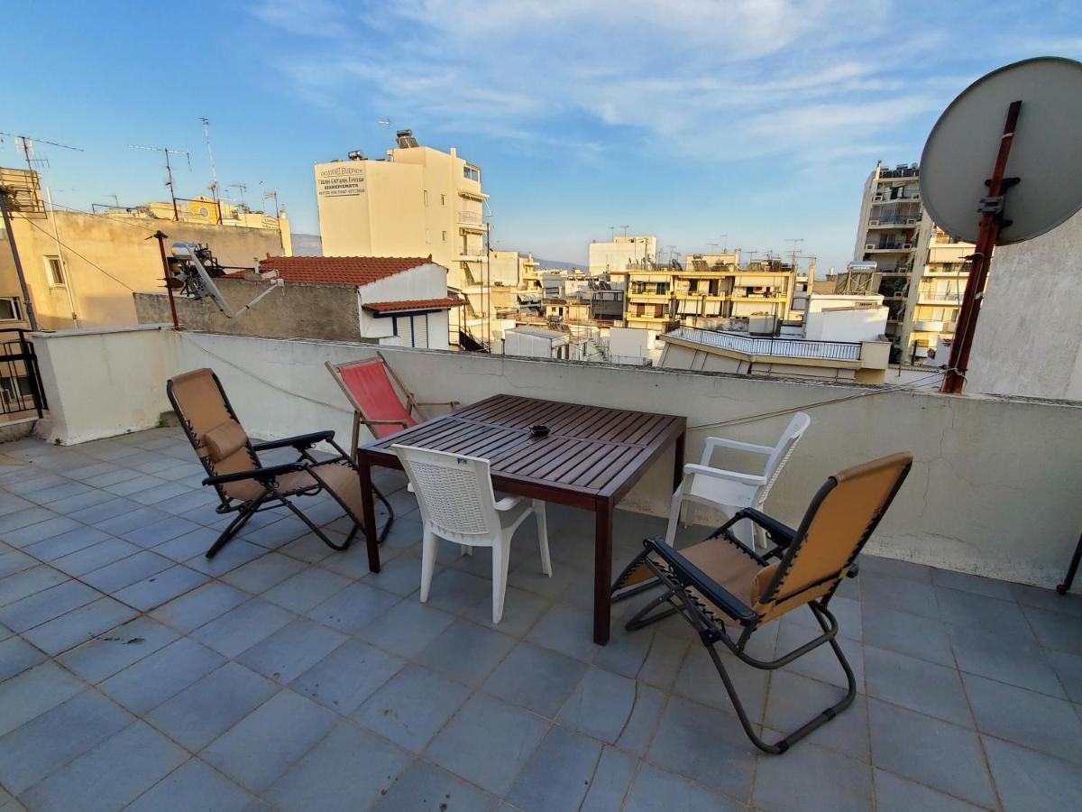 Terrace Roof Room @ Koridallos Metro St. & Piraeus Port Dış mekan fotoğraf
